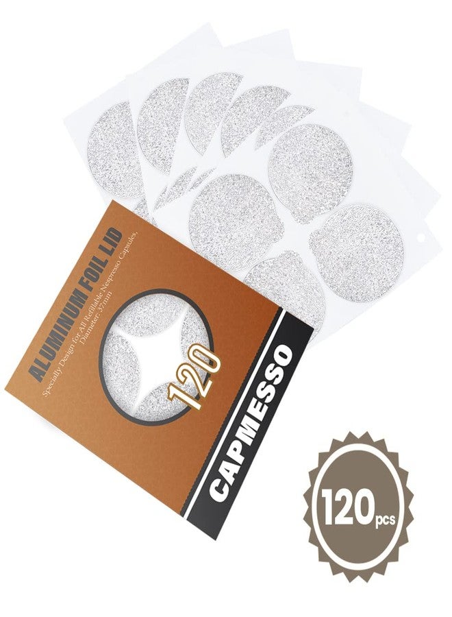 CAPMESSO Espresso Foils -Coffee Pod Seal Lids to Reusable Nespresso Capsules Refillable Pods Compatible with Nespresso Original Line Machines 120PCS/Package - Image 2